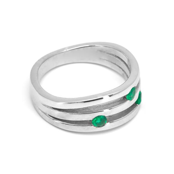 Bague emeraude argent Livia